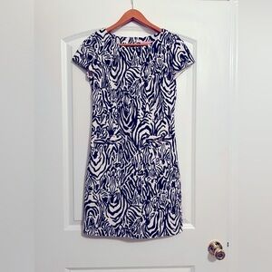 Lilly Pulitzer Layton Shift Dress Zebra Print